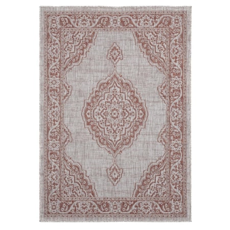 United Weavers Of America 7 ft. 10 in. x 10 ft. 6 in. Augusta Sant Andrea Terracotta Rectangle Oversize Rug 3900 10229 912